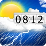 weather &amp; clock - meteo widget android application logo